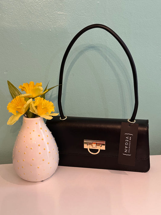 Black BoxyHandle Bag