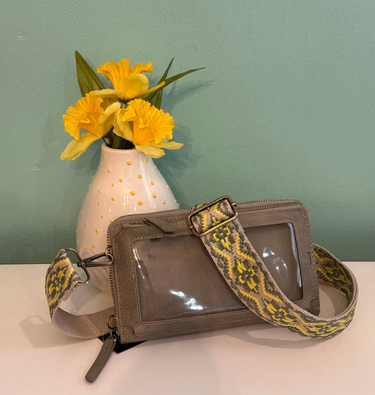 Grey Phone Crossbody