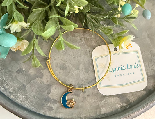 Gold Moon/Star Bracelet