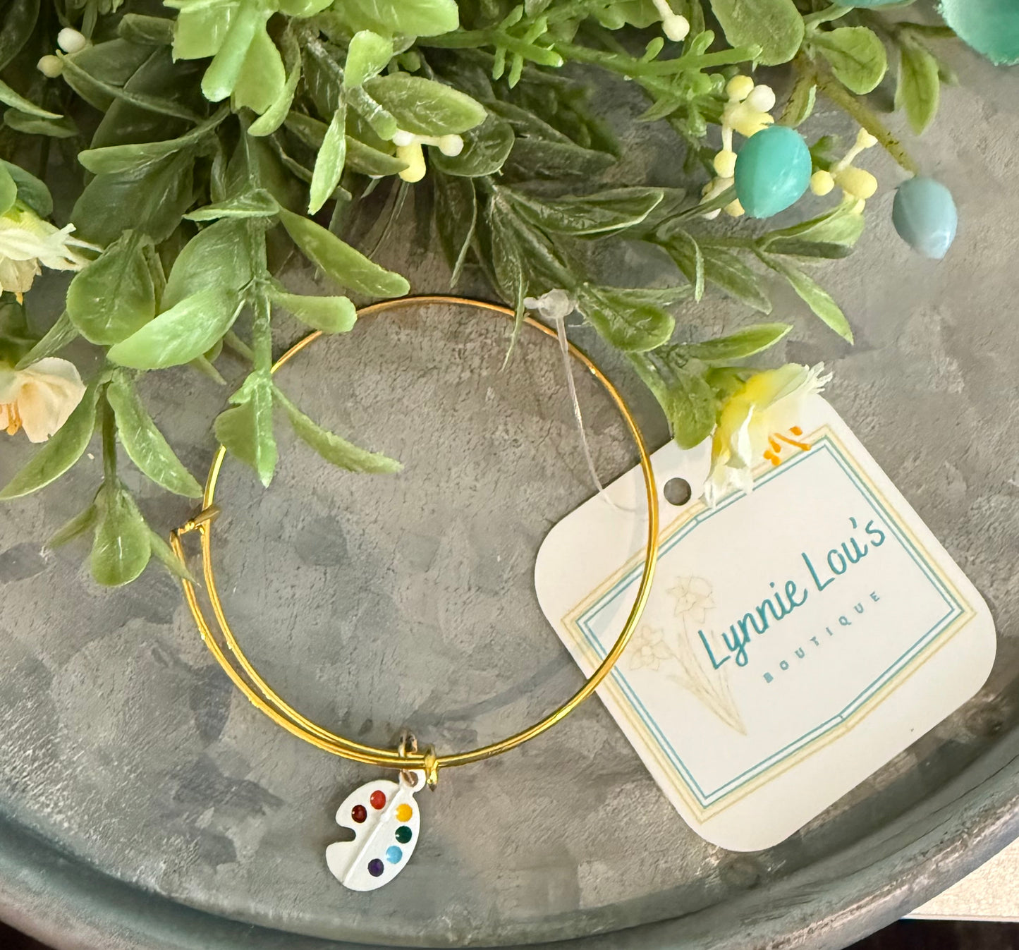 Gold PaintPallet Bracelet