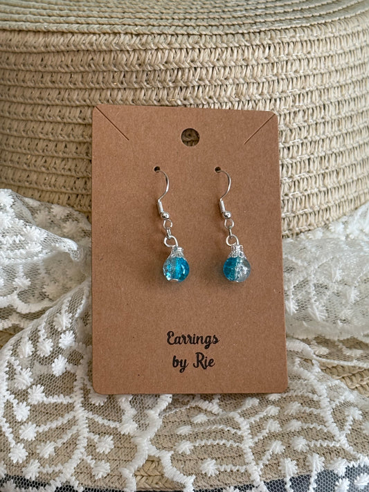 Blue TearDrop Earrings