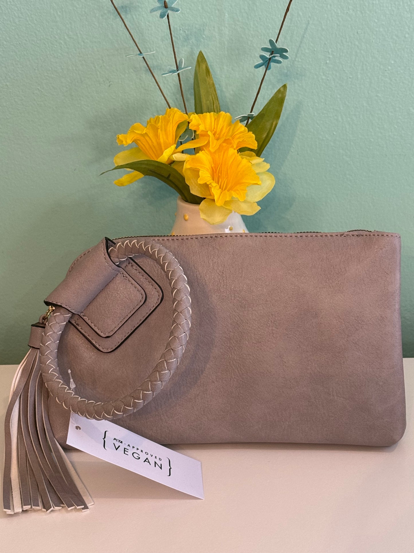 Grey Clutch/Wristlet