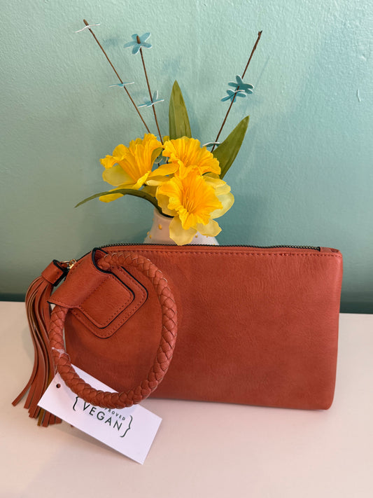 Rust Clutch/Wristlet