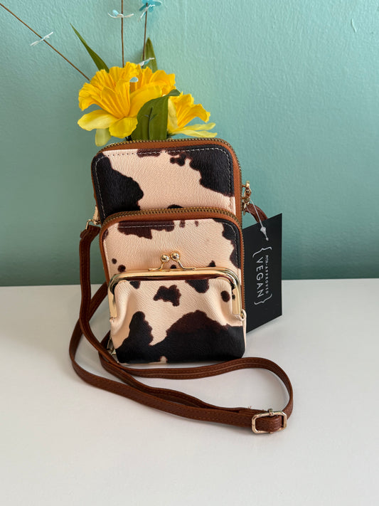 CowPrint Sm. Crossbody