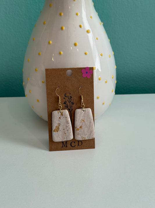 Marble Tapered Earring