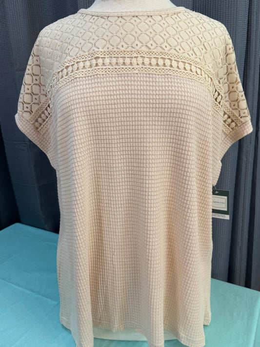 (Plus)BeigeWaffleTop