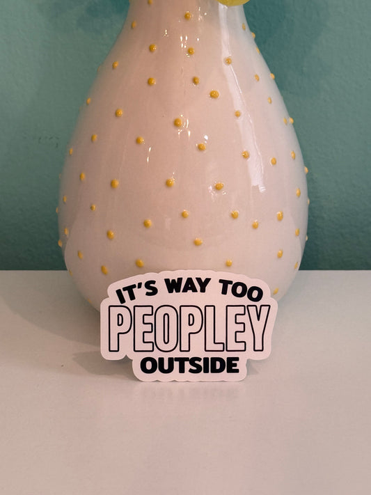 PeoplyOutside Sticker