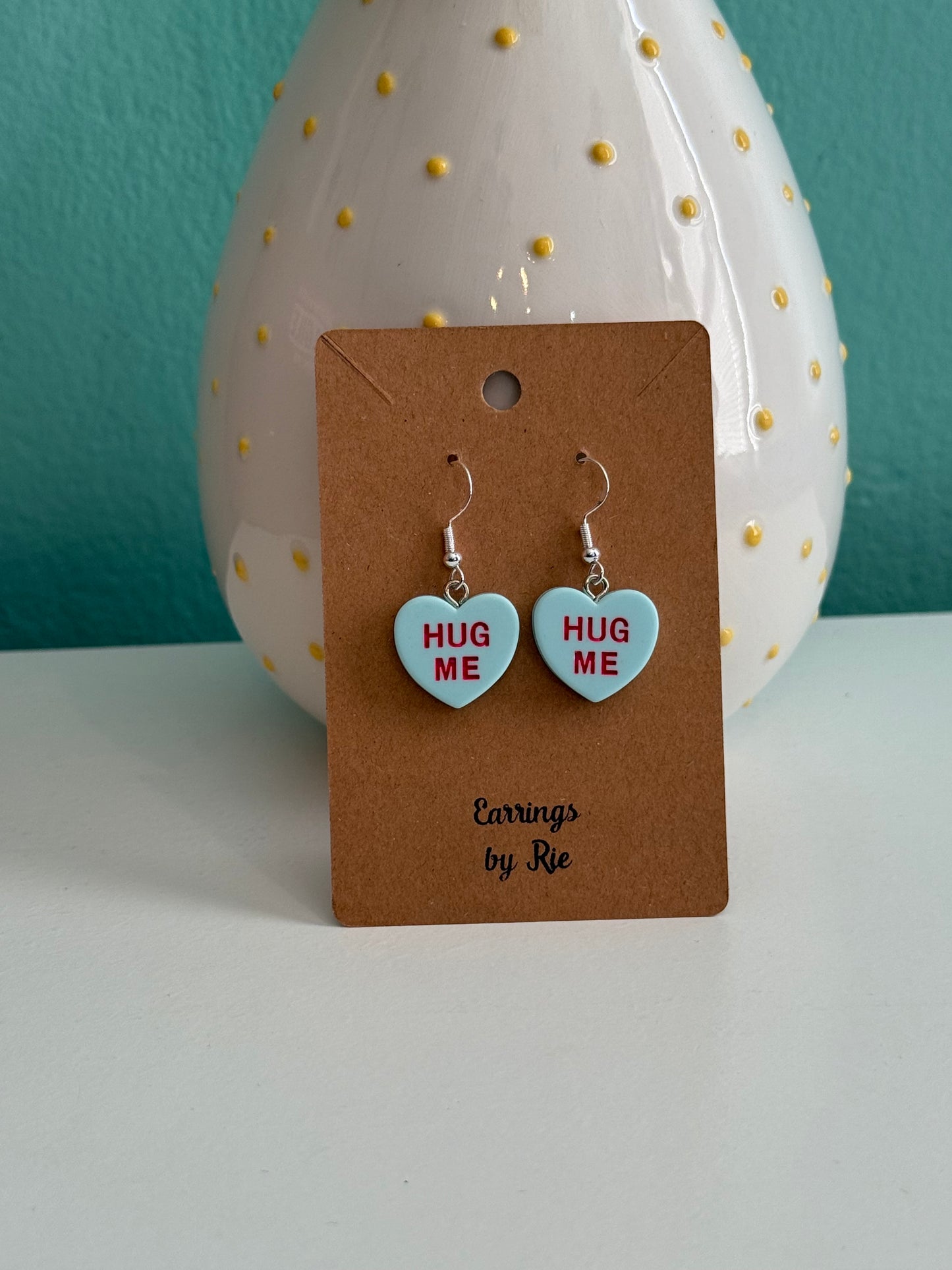 Teal HUGME Earrings