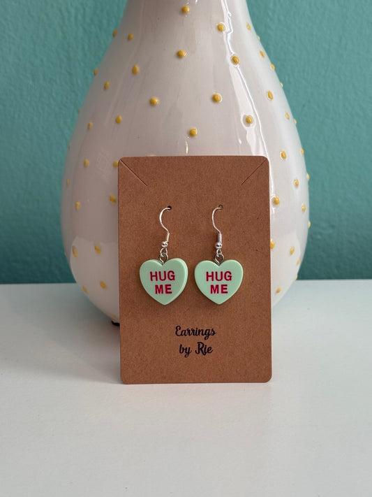 Green HUGME Earrings