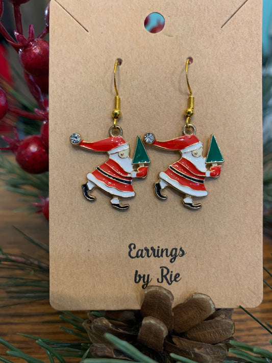 Santa/Tree Earring