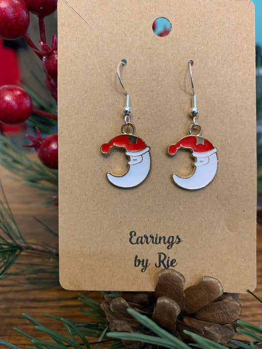 Santa Moon Earring
