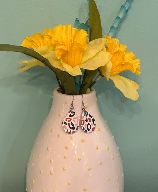 Leopard Teardrop Earring