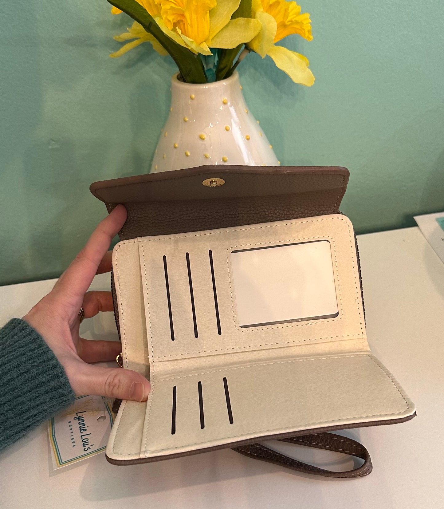 Dk.Stone Trifold Wallet/Wristlet
