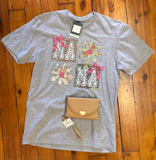 Lt.Gray Mama Tee