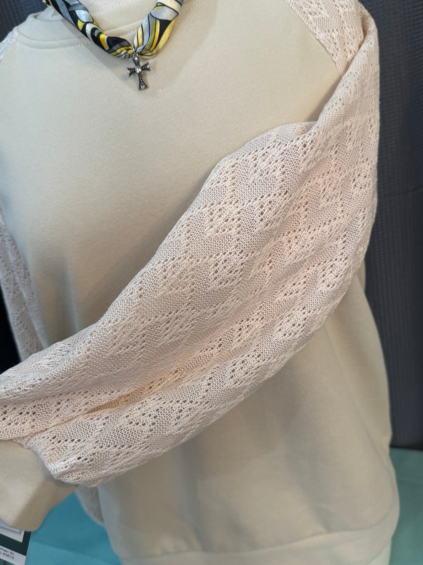 Beige Raglan Top