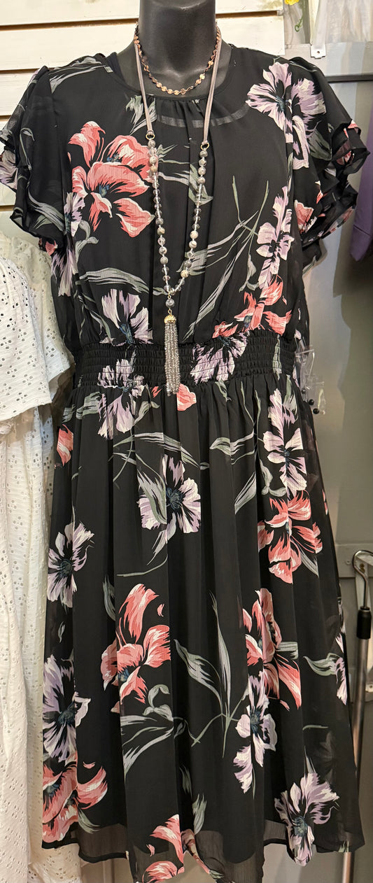 Black Chiffon Dress