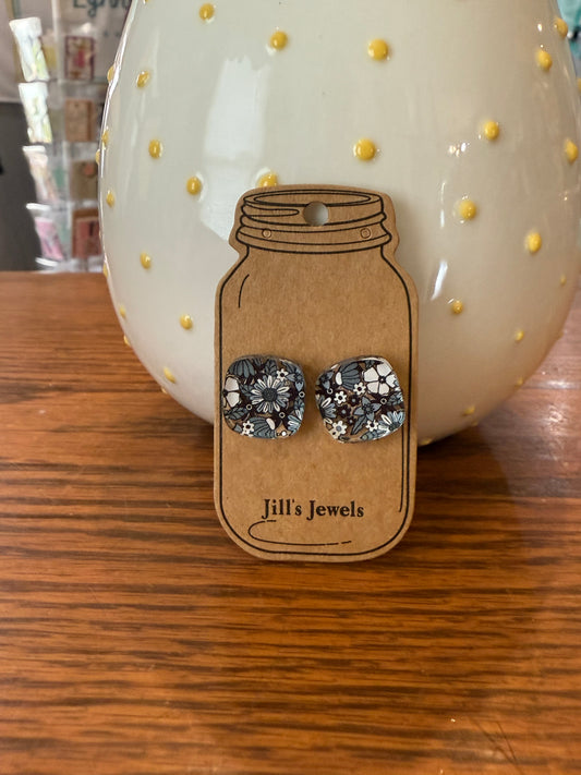 Square Boho Stud