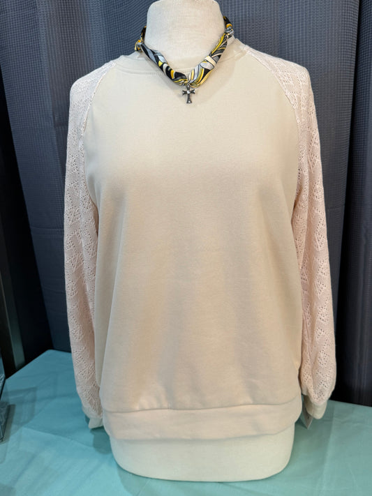 Beige Raglan Top
