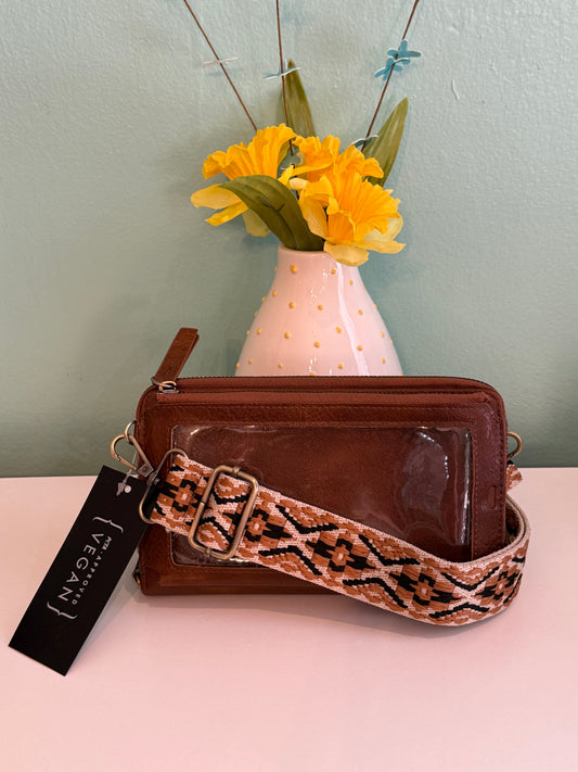 Brown Phone Crossbody