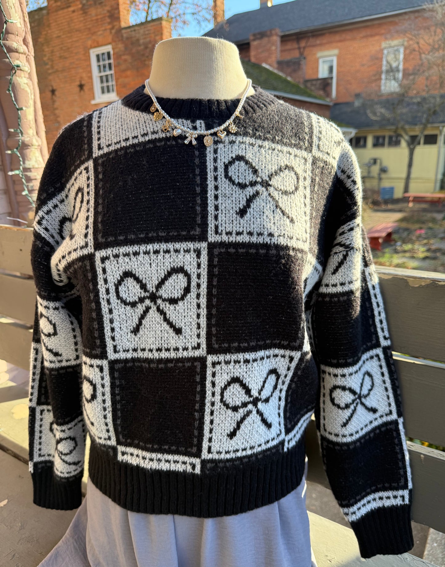 Black Bow Sweater