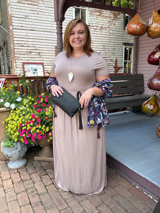 (Plus) Taupe MaxiDress