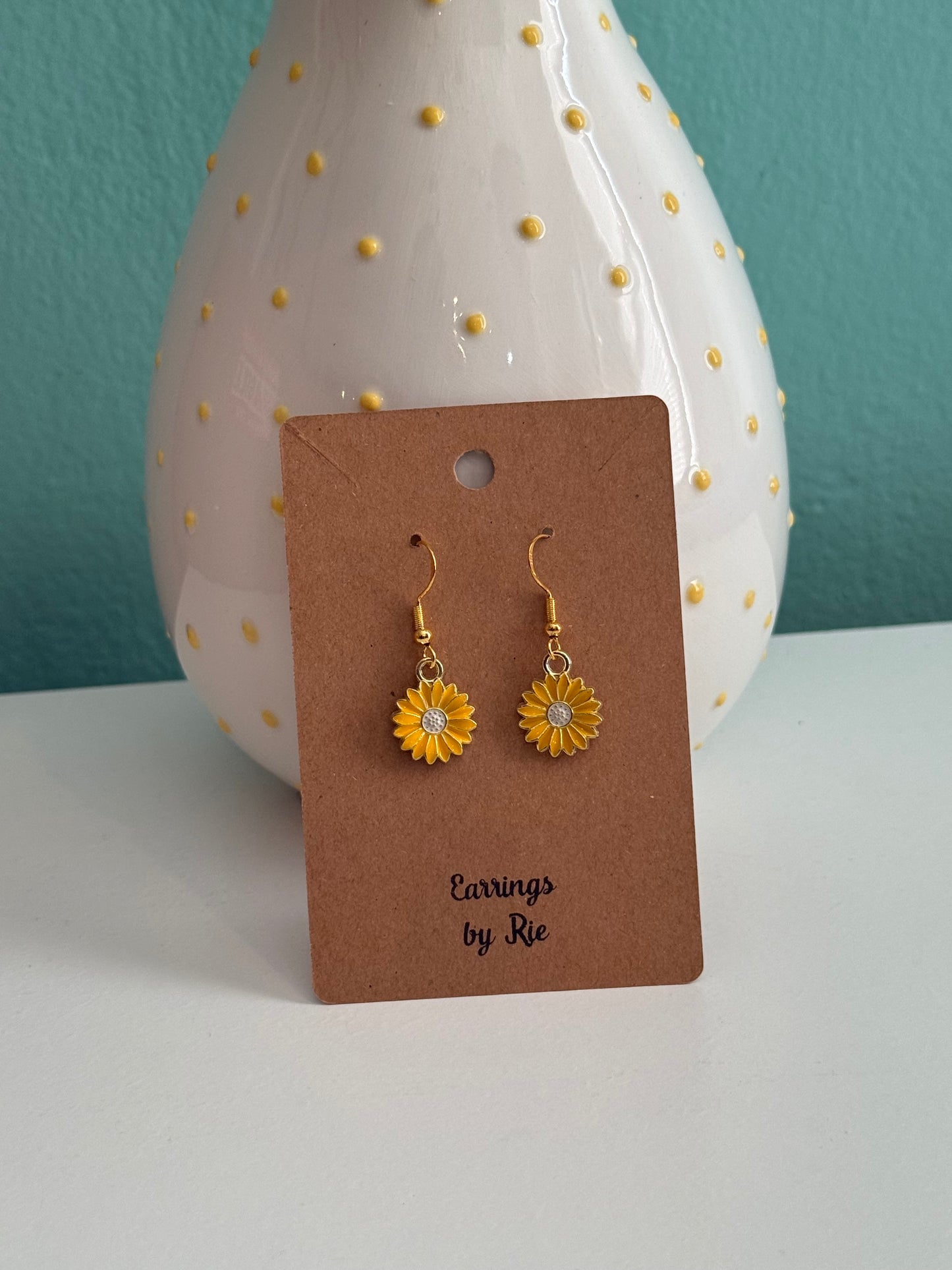 Yellow Daisy Earrings
