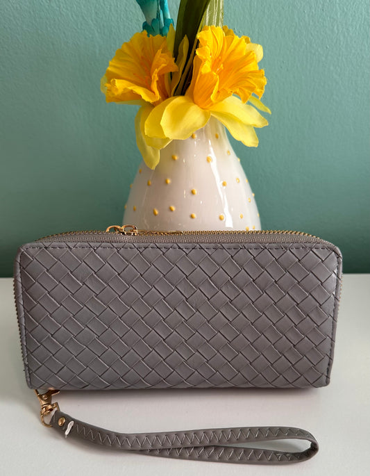 Grey Wallet/Wristlet