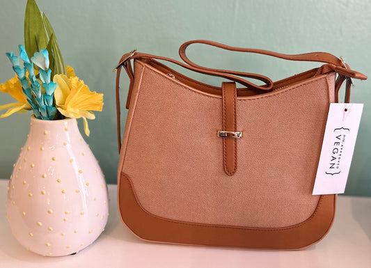 Taupe 2Tone Handbag