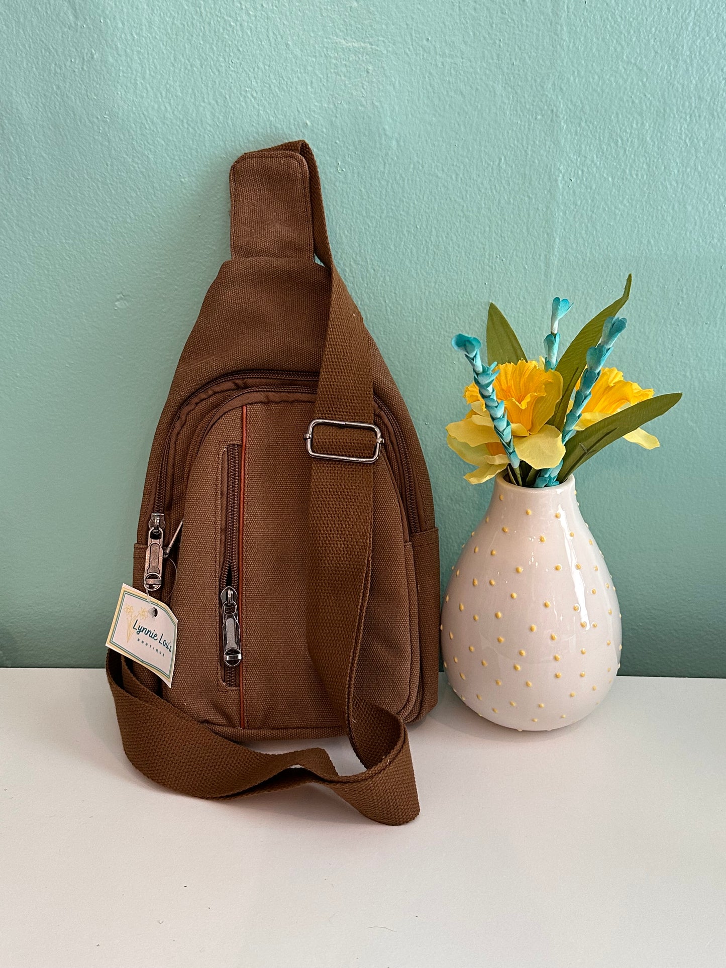 Mocha Canvas SlingBag