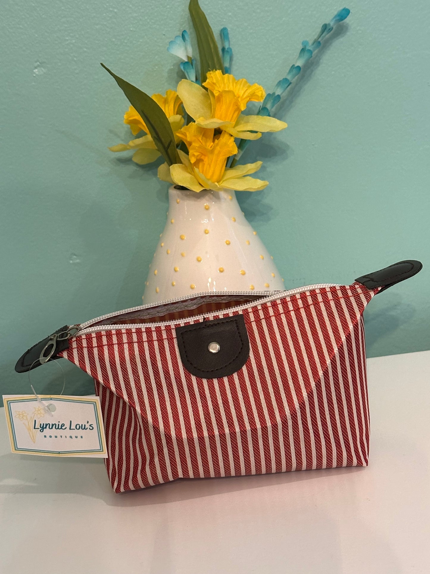 Red/White Stripe MakeupBag