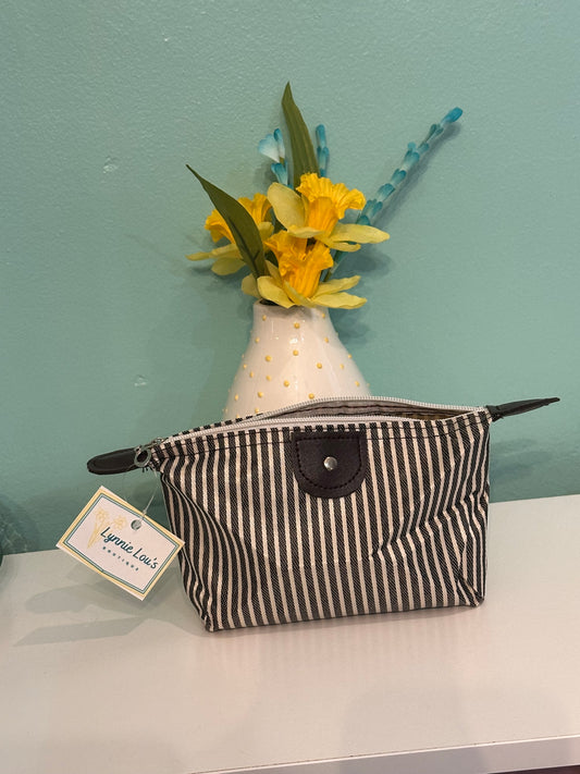 Black/White Stripe MakeupBag