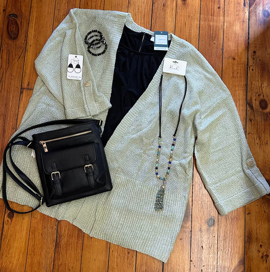 (Plus) Sage Cardigan