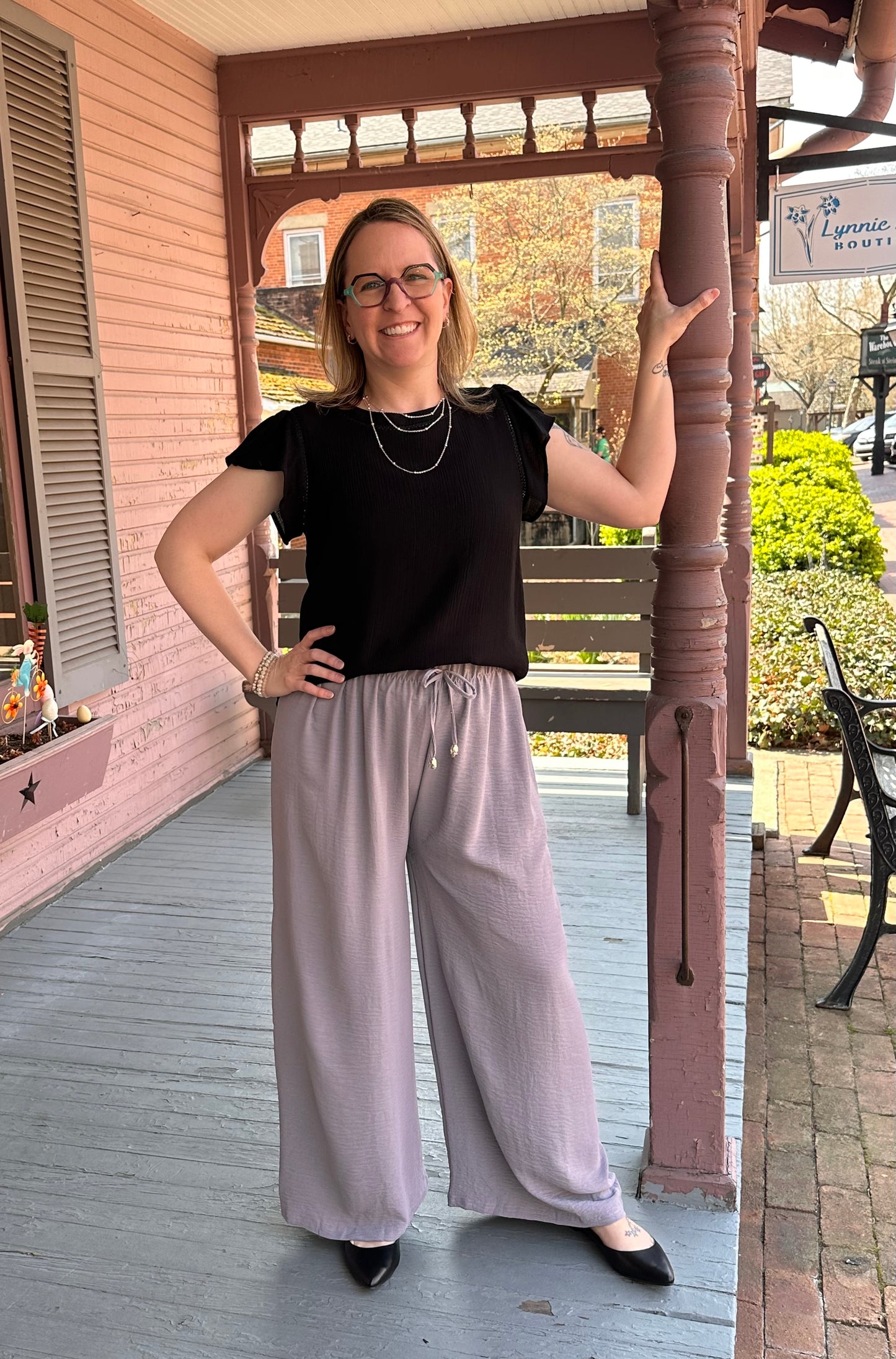 Lt. Grey Palazzo Pant