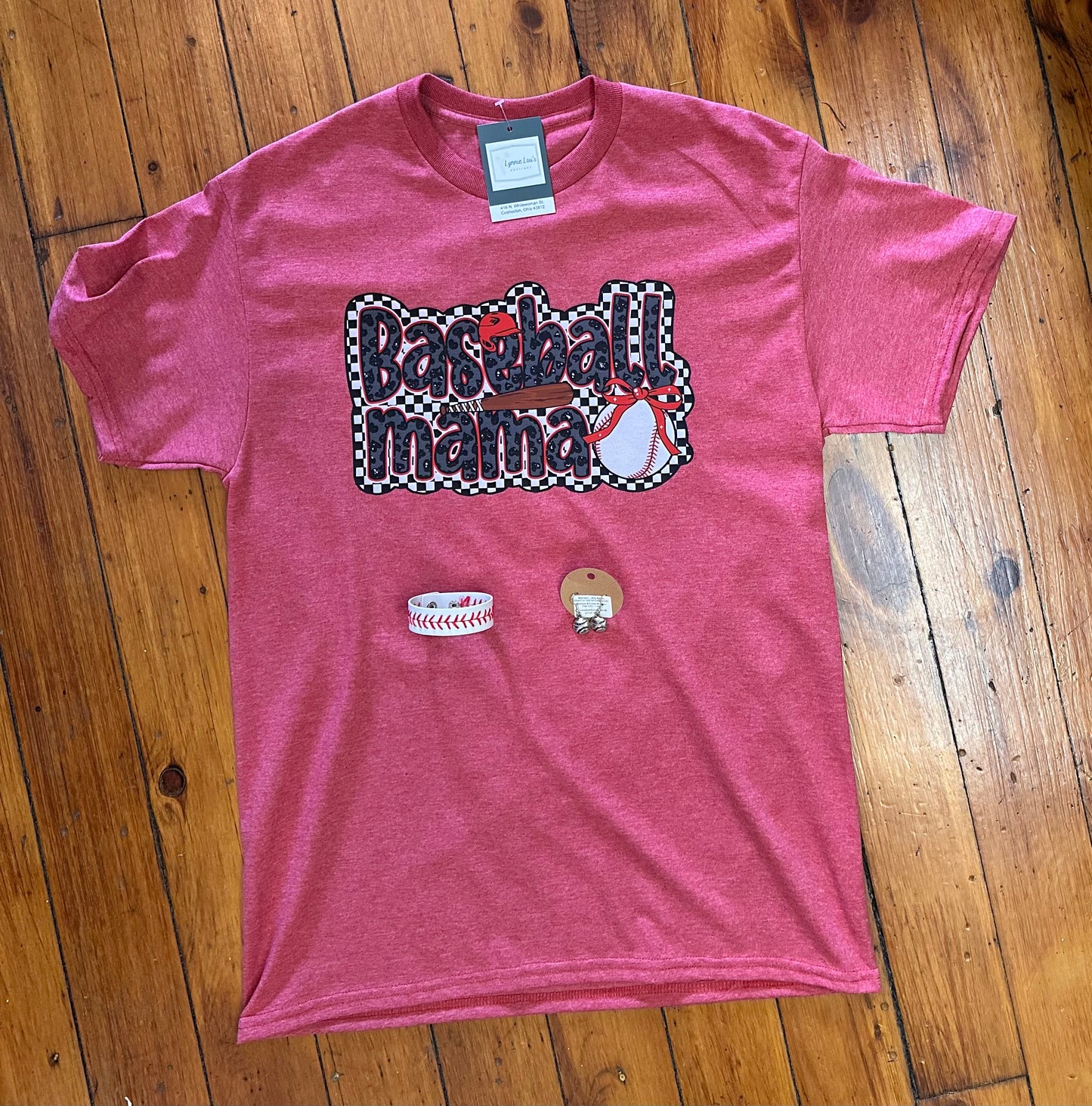 Red BaseballMama Tee